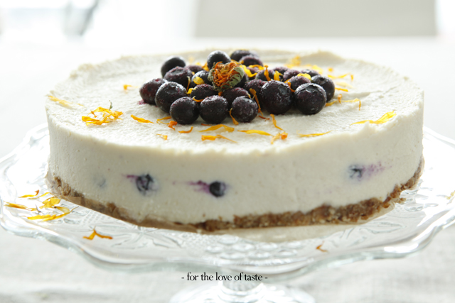 blue berry cheesecake - vegan